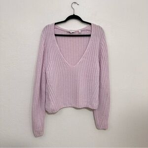 Vince Full Sleeve Fitted V-neck Wool Sweater